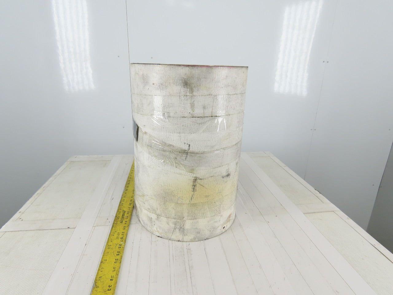 2-Ply White/Clear Polyurethane Smooth Top Conveyor Belt 18"W X 10'L X 0.208"T