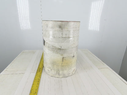 2-Ply White/Clear Polyurethane Smooth Top Conveyor Belt 18"W X 10'L X 0.208"T