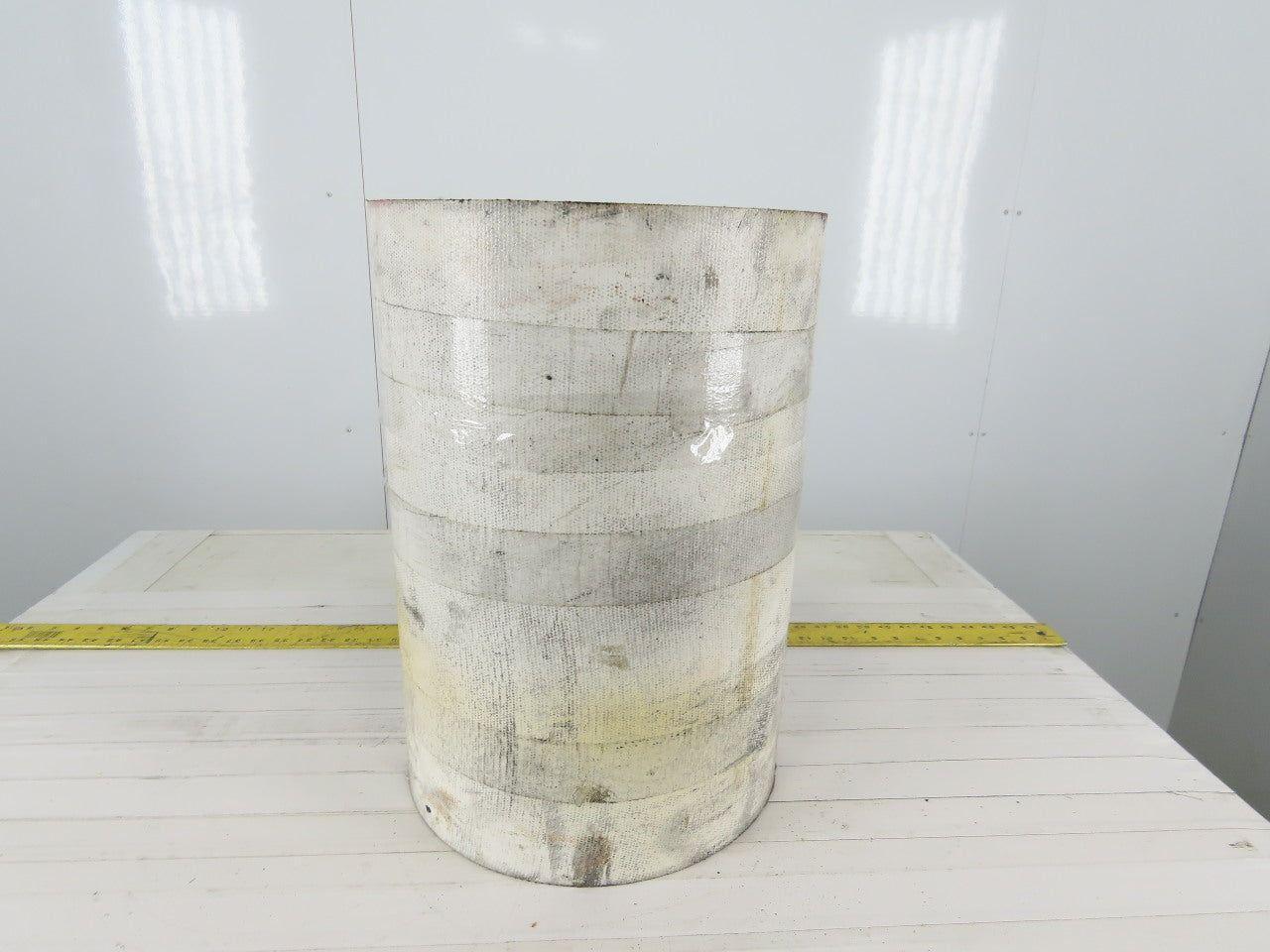 2-Ply White/Clear Polyurethane Smooth Top Conveyor Belt 18"W X 10'L X 0.208"T