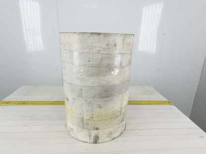 2-Ply White/Clear Polyurethane Smooth Top Conveyor Belt 18"W X 10'L X 0.208"T