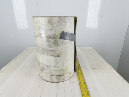 2-Ply White/Clear Polyurethane Smooth Top Conveyor Belt 18"W X 10'L X 0.208"T