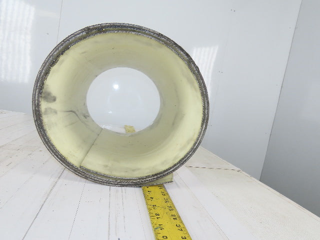 2-Ply White/Clear Polyurethane Smooth Top Conveyor Belt 18"W X 10'L X 0.208"T