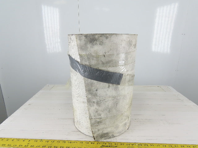 2-Ply White/Clear Polyurethane Smooth Top Conveyor Belt 18"W X 10'L X 0.208"T