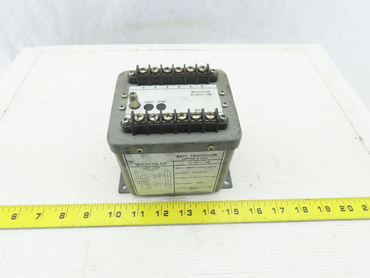 Weschler WTB020J-480 Watt Transducer Input 480V/5A Ac Output 0-1mA DC