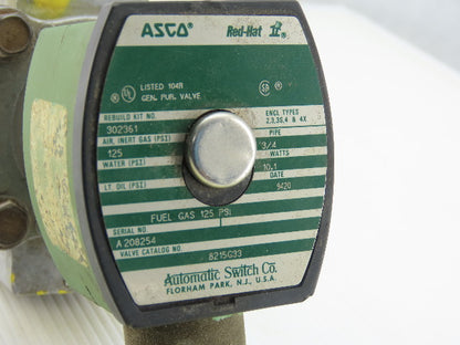 ASCO 8215G33 Solenoid Valve 3/4" NPT