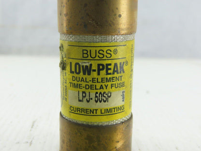 Bussmann LPJ-50SP 50A Fuses Low Peak Class J 600V Low Peak lot of 10