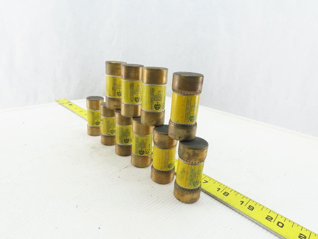 Bussmann LPJ-50SP 50A Fuses Low Peak Class J 600V Low Peak lot of 10