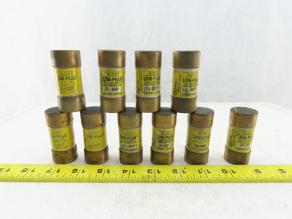 Bussmann LPJ-50SP 50A Fuses Low Peak Class J 600V Low Peak lot of 10
