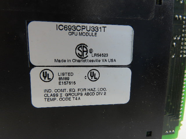 GE Fanuc IC693CPU331T CPU Module Card PLC