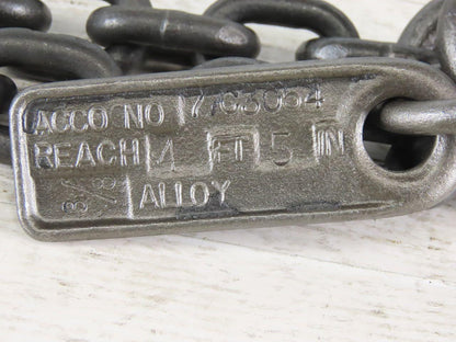 ACCO 77C3054 Double Basket Continuous Chain Sling 3/8" X 4'5" 17100Lb at 60°