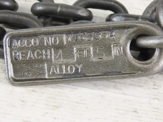 ACCO 77C3054 Double Basket Continuous Chain Sling 3/8" X 4'5" 17100Lb at 60°