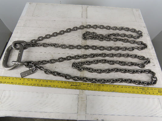 ACCO 90T4693 Double Basket Continuous Chain Sling 3/8" X 6'1" 18500Lb at 60°