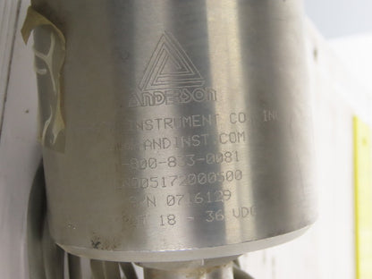 Anderson Instrument LN0051720000500 Level Sensor Transmitter 72"
