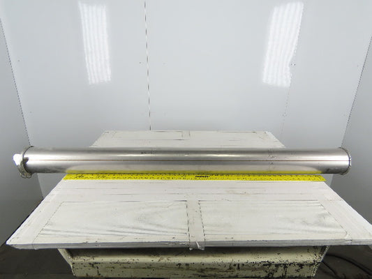 5" Stainless Steel Duct Pipe Ductwork Rolled End Quick Connect 59" Length