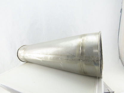 9" Stainless Steel Ductwork Reduced To 6" Branch Wye Fitting Rolled Ends