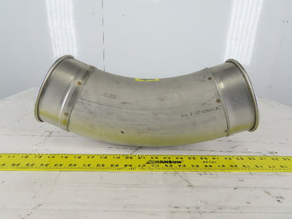 6" Stainless Steel 45° Elbow Rolled Ends Quick Connect