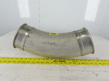 6" Stainless Steel 45° Elbow Rolled Ends Quick Connect