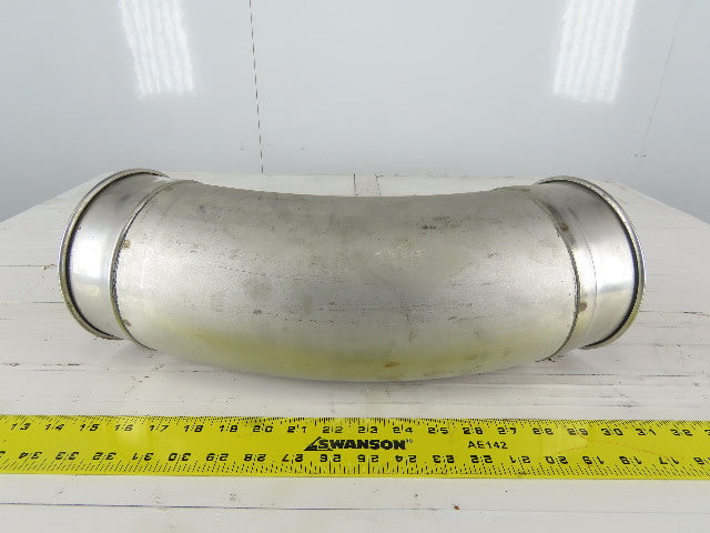 6" Stainless Steel 45° Elbow Rolled Ends Quick Connect