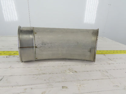 6" Stainless Steel 30° Elbow Rolled Ends Quick Connect