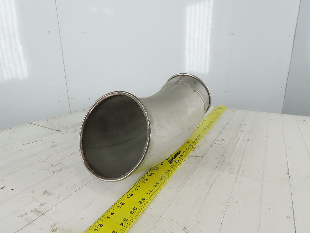 6" Stainless Steel 30° Elbow Rolled Ends Quick Connect