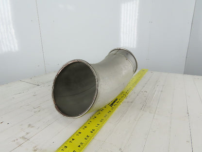 6" Stainless Steel 30° Elbow Rolled Ends Quick Connect