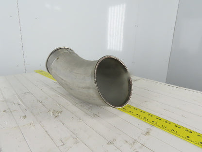6" Stainless Steel 30° Elbow Rolled Ends Quick Connect