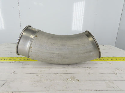 6" Stainless Steel 30° Elbow Rolled Ends Quick Connect
