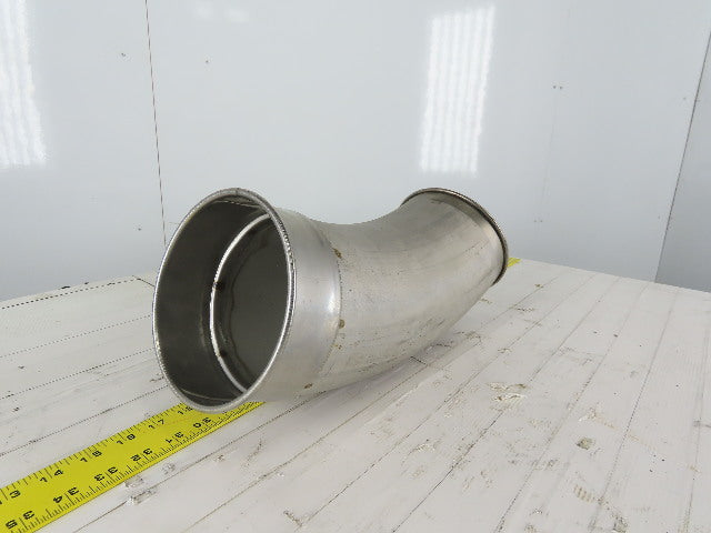 6" Stainless Steel 30° Elbow Rolled Ends Quick Connect