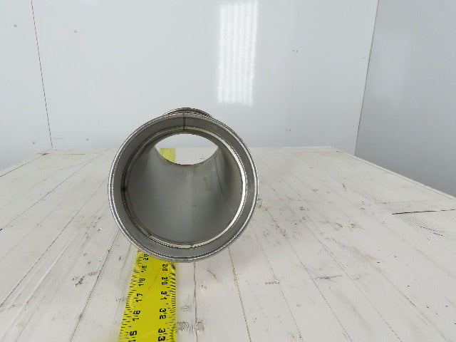 6" Stainless Steel 30° Elbow Rolled Ends Quick Connect