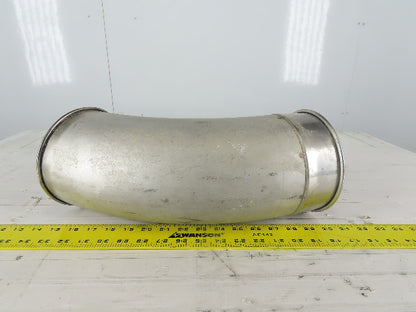 6" Stainless Steel 30° Elbow Rolled Ends Quick Connect