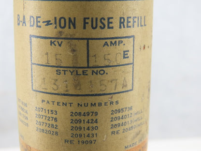 Cutler Hammer 15RB4-30E 30A Fuse 15.5KV Style No. 423D815A34