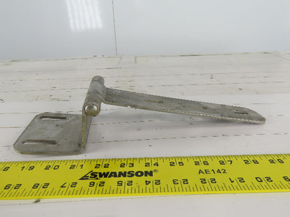 Offset Square Corner Gate Strap Door Hinge 16 ga 304 Stainless Steel 9-1/2" x 4"