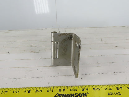 Offset Square Corner Gate Strap Door Hinge 16 ga 304 Stainless Steel 9-1/2" x 4"