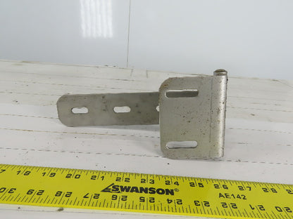Offset Square Corner Gate Strap Door Hinge 16 ga 304 Stainless Steel 9-1/2" x 4"