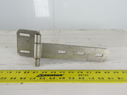 Offset Square Corner Gate Strap Door Hinge 16 ga 304 Stainless Steel 9-1/2" x 4"