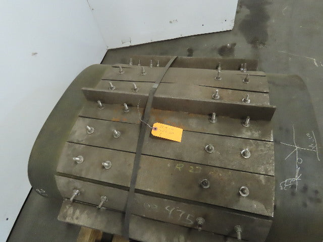 4-Ply Extreme Duty Black Metal Cleated Conveyor Belt 0.478"Tx19'6"Lx36"W