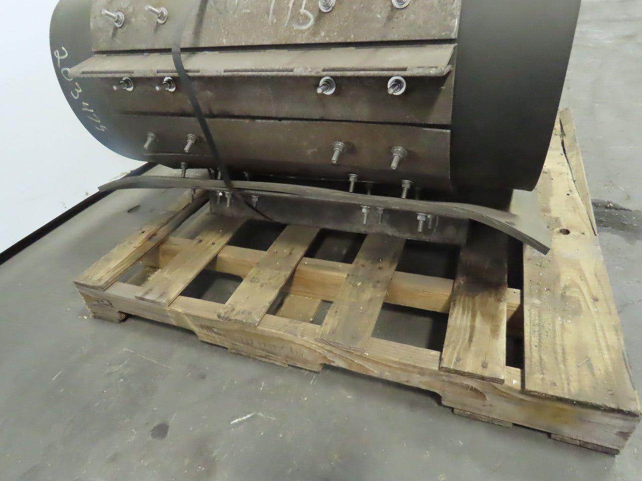 4-Ply Extreme Duty Black Metal Cleated Conveyor Belt 0.478"Tx19'6"Lx36"W