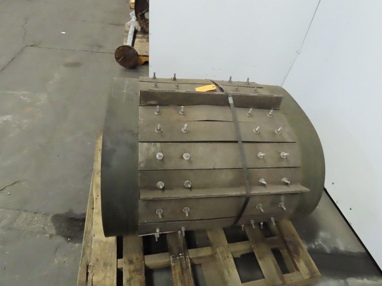 4-Ply Extreme Duty Black Metal Cleated Conveyor Belt 0.478"Tx19'6"Lx36"W