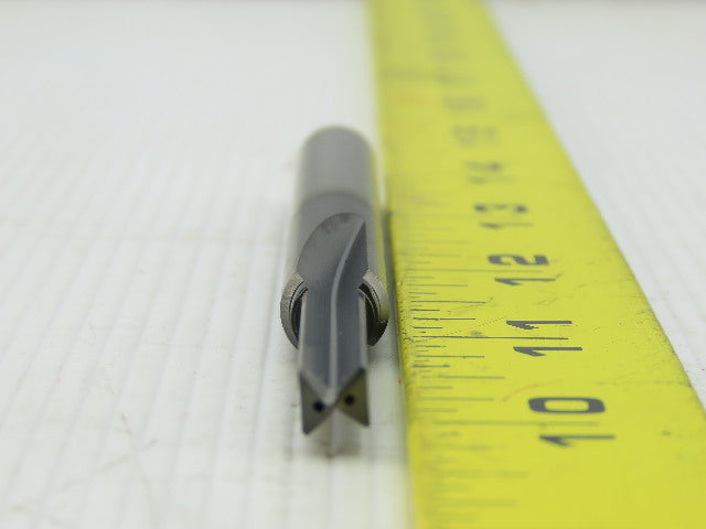 Seco S120080 7.30mm 2 Straight Flute Coolant Fed Carbide Drill 10mm Shank