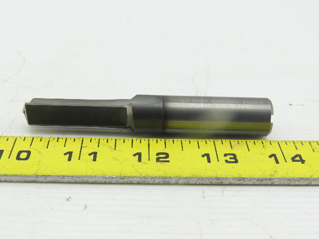 Seco S120079 12.5mm 2 Straight Flute Coolant Fed 135° Carbide Drill 16mm Shank
