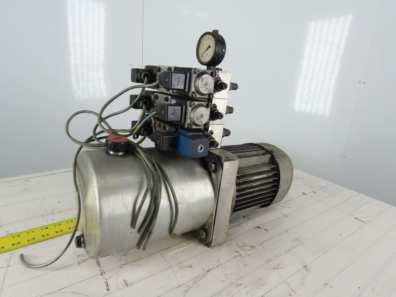 Hydro Pneumatics PMC 6 3 RVI OM1 G1 Hydraulic Power Unit W/Valve Stack 460V 3Ph