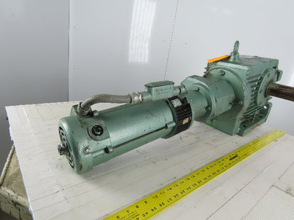 Sew Eurodrive S82R62LP143 1Hp 180VDC Gear Motor W/Brake 273:1 Ratio