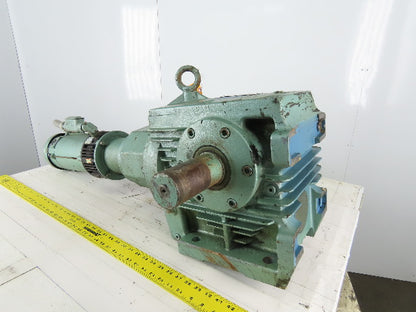 Sew Eurodrive S82R62LP143 1Hp 180VDC Gear Motor W/Brake 273:1 Ratio