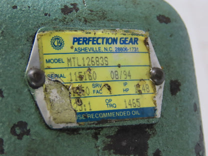 Perfection Gear MTL12683S 2Hp 180VDC Gear Motor 25:1 W/ERS49/180 Brake CDP3585