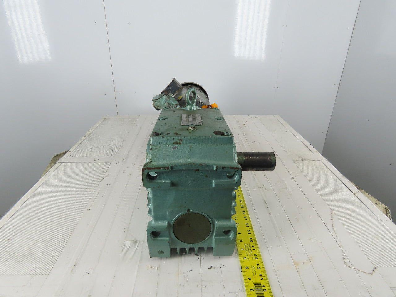 SEW-EURODRIVE S72LP145 3Hp 180VDC Gear Motor W/Brake 71.32:1 Ratio BaldorCDP3604