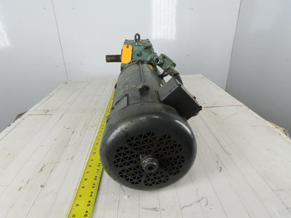 SEW-EURODRIVE S72LP145 3Hp 180VDC Gear Motor W/Brake 71.32:1 Ratio BaldorCDP3604