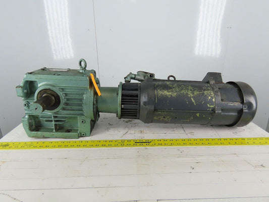 SEW-EURODRIVE S72LP145 3Hp 180VDC Gear Motor W/Brake 71.32:1 Ratio BaldorCDP3604