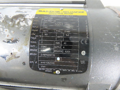 Sew Eurodrive S72LP145 2Hp 180VDC Gear Motor 71.32:1 Ratio Brake Baldor CDP3585