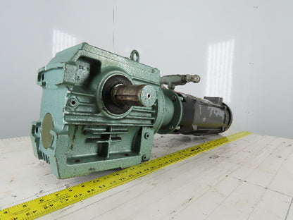 Sew Eurodrive S72LP145 2Hp 180VDC Gear Motor 71.32:1 Ratio Brake Baldor CDP3585