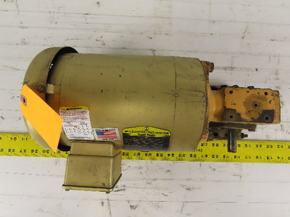 Hub City 0220-60096 1/2Hp Gear Motor 5:1 Ratio W/ Baldor VEM358 230/460V